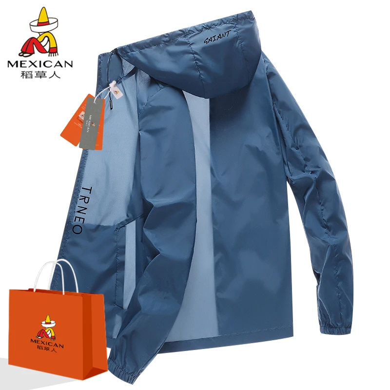 Mexican/稻草人防晒衣男2025年夏款户外轻薄冰凉透气运动防晒服女
