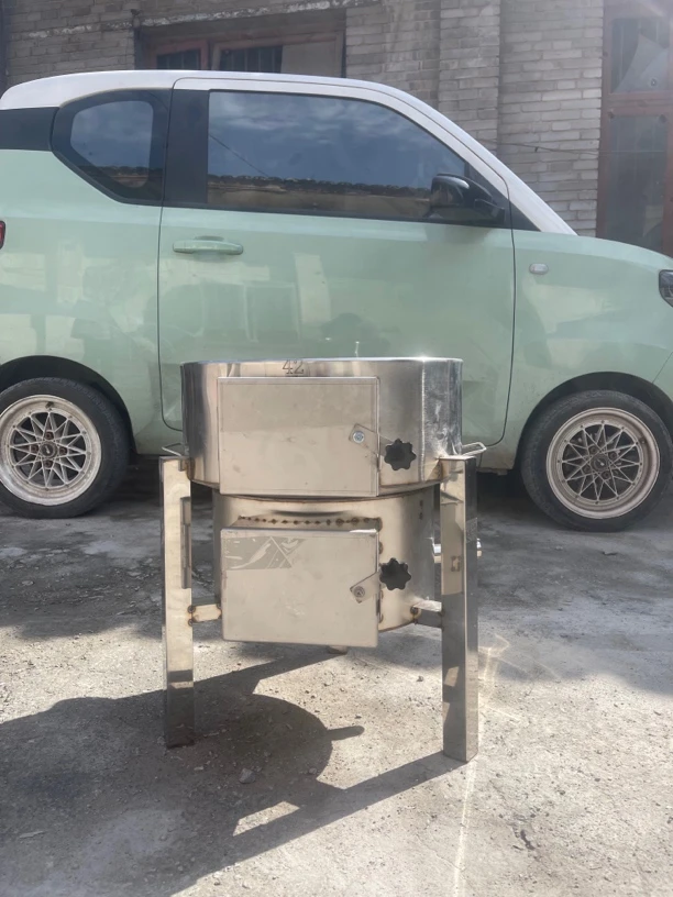 铸铁内胆B款不锈钢柴火灶家用宴席移动商用柴火炉特厚大锅灶