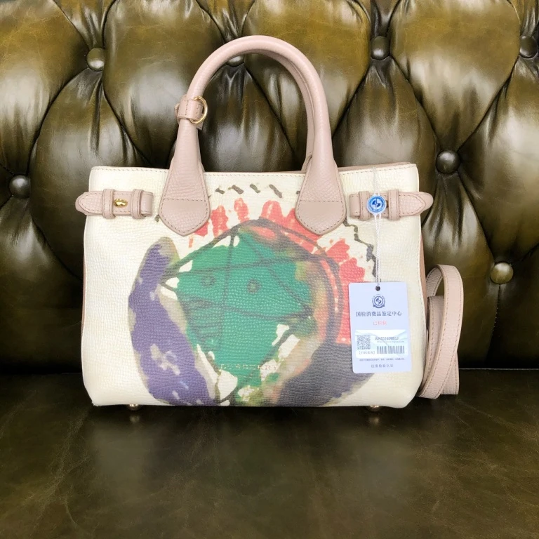 95新 BURBERRY/博柏利 安洁利知之巴宝莉手提单肩包 409290H