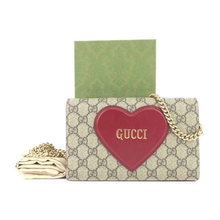 99新 GUCCI/古驰 安洁利知之爱心盒子包16164