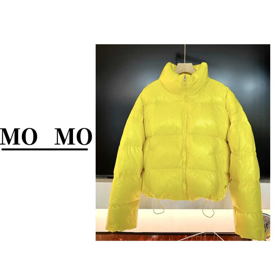 MOMO 【立领亮面羽绒服】冬季新款百搭保暖短款外套休闲韩版面包服