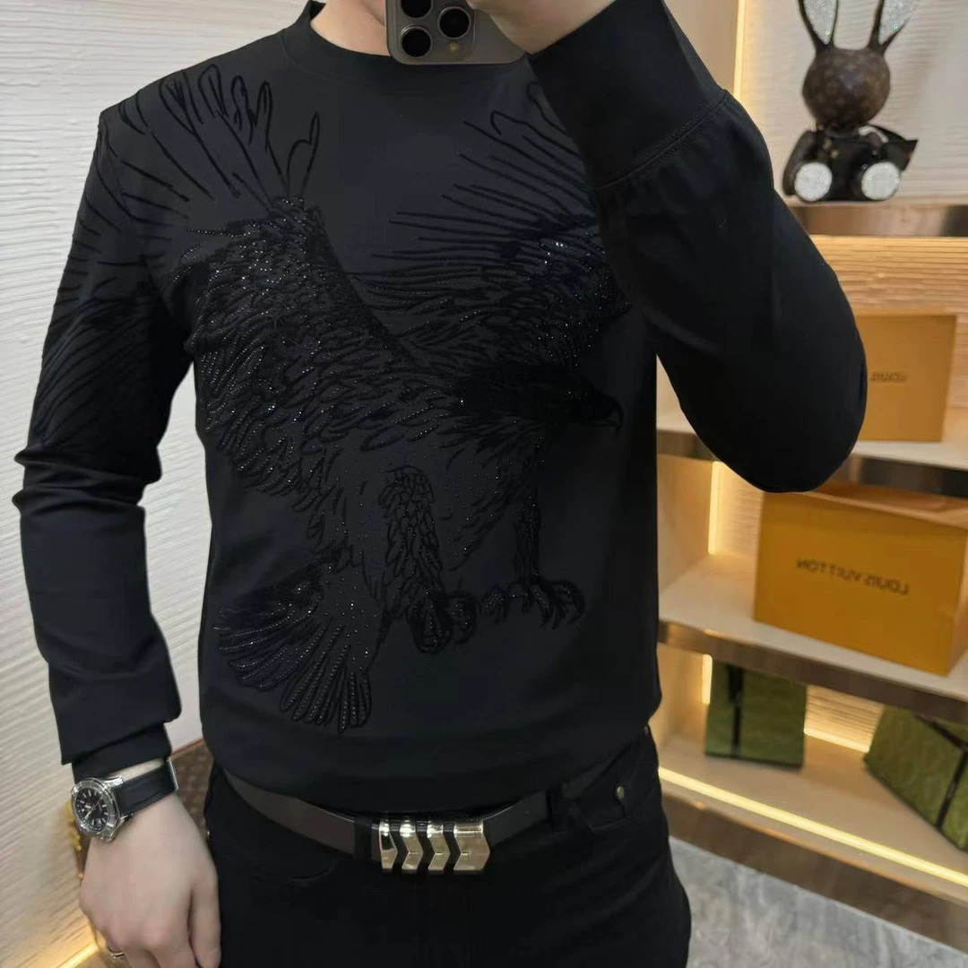 潮流上衣外套男士冬季加绒新款立领刺绣休闲运动美式高街83211