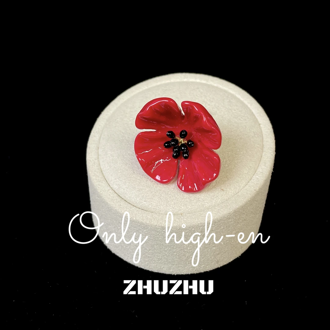 D3697/MM系列/铜合金素款胸针 虞美人胸针