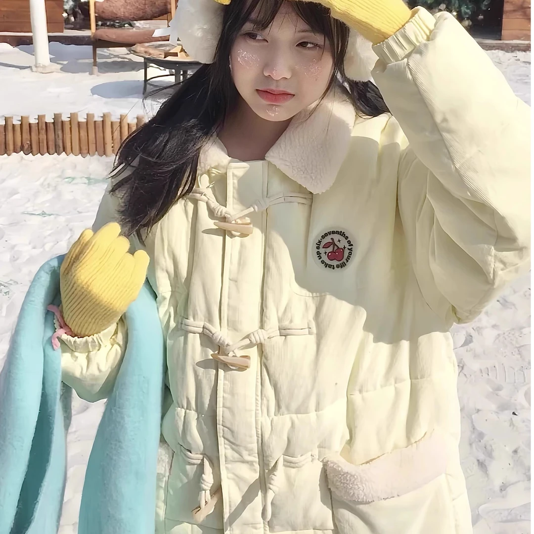 羽绒棉服女2024年新款冬季棉袄小个子女款韩系冬装学生奶呼呼棉衣
