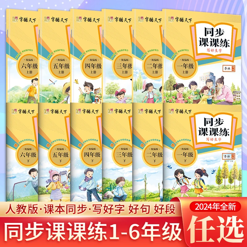 【2024新】写好字词句1-6年级语文同步练字帖6-9岁儿童小学生