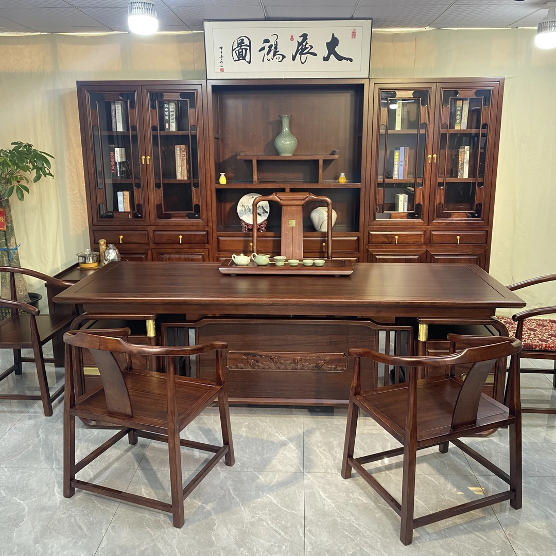 大展宏图干泡湿泡茶桌办公桌茶台整套组合办公家用一体茶桌椅