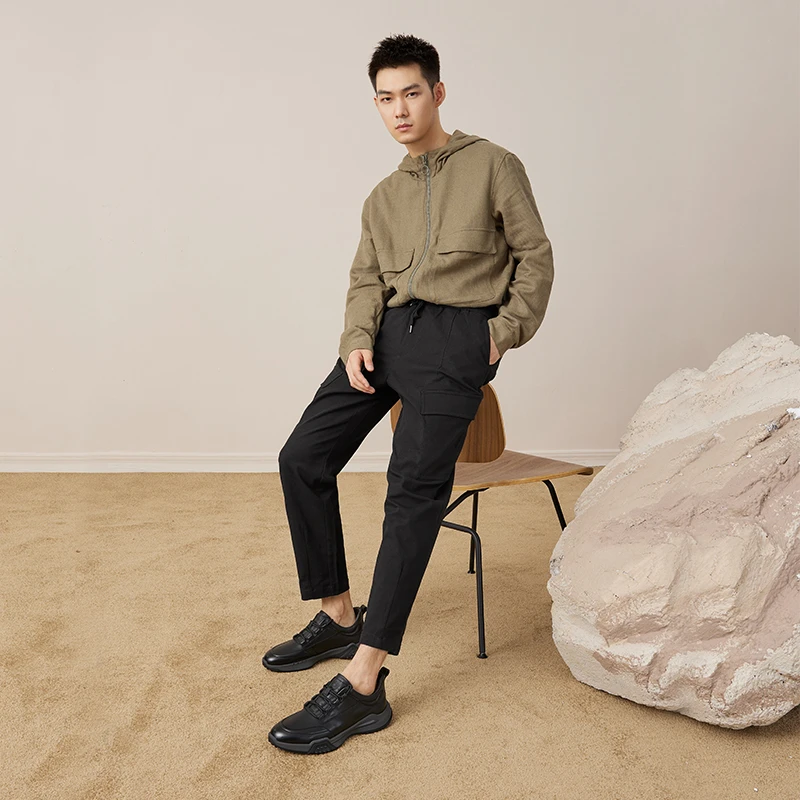 骆驼男鞋2025年春季休闲鞋男款舒适低帮耐磨百搭潮流运动鞋子