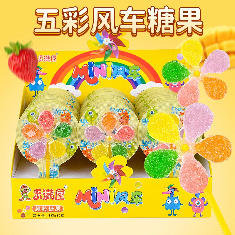 【发二十支】乐满屋儿童风车糖年货棒棒糖网红水果橡皮糖