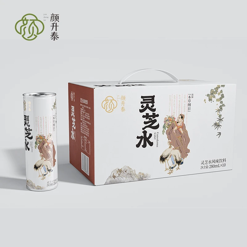 灵芝水风味饮料280mlX10罐健康好喝自然健康即饮冷藏食用优质