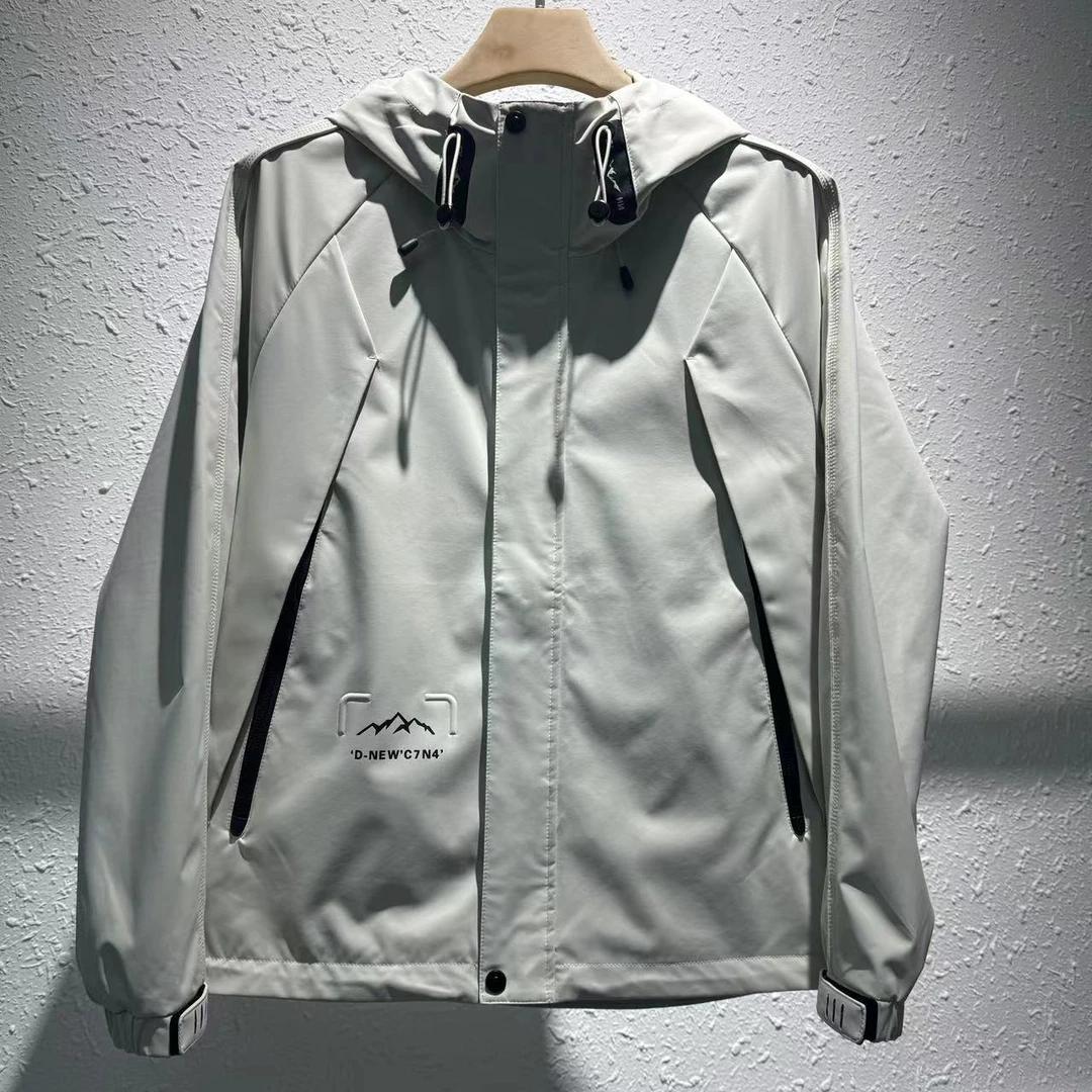 2024秋季男女同款户外冲锋衣百搭时尚连帽外套-JK888