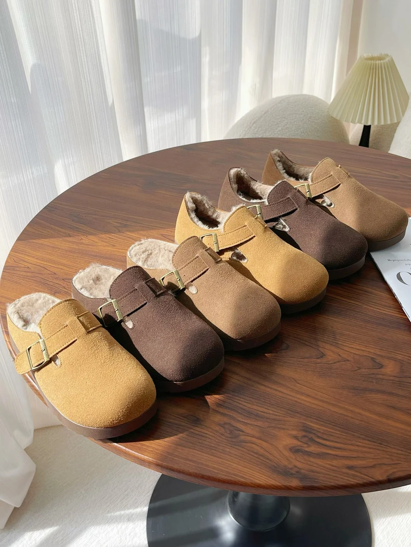 【TVB识货专属】XGXC保暖一脚蹬勃肯女鞋加绒鞋-XG7817/XG7818