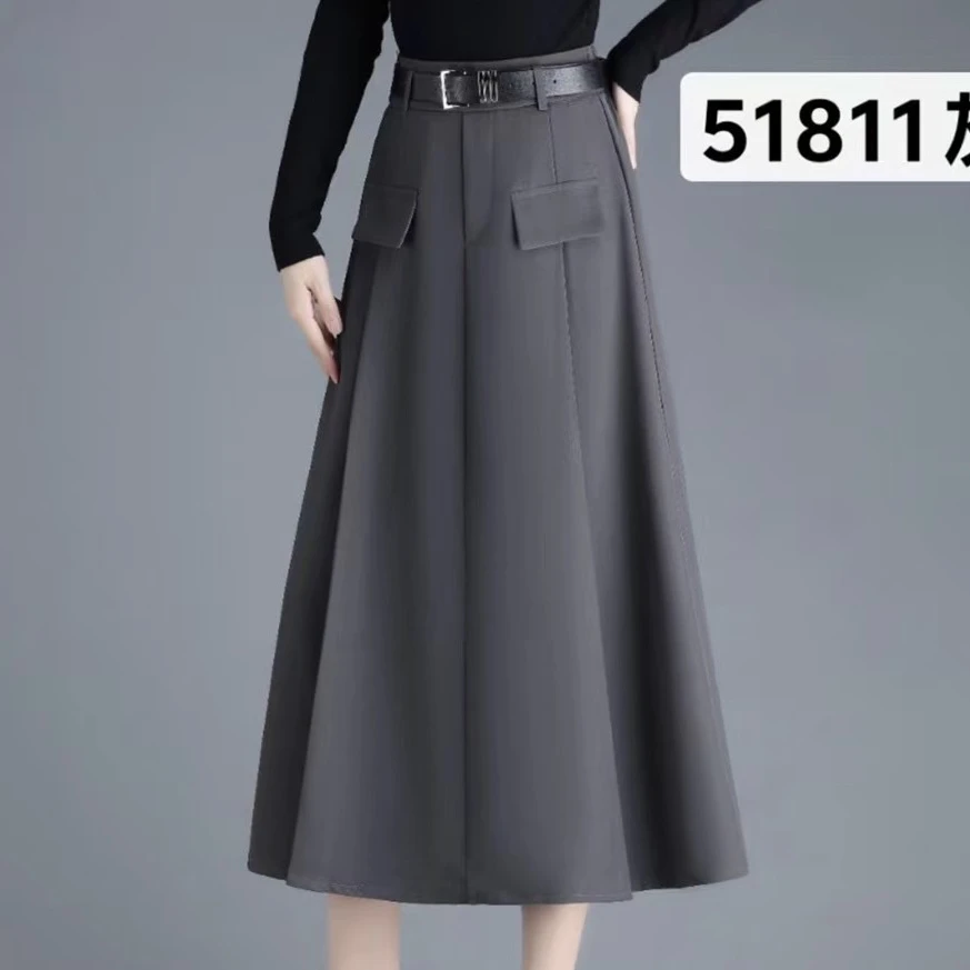 女士秋季高腰西装半身裙女51811#