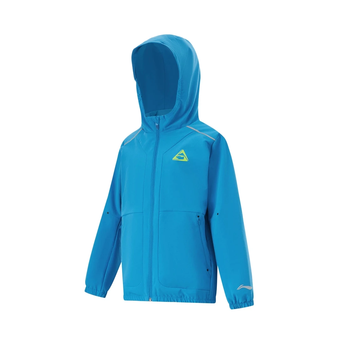 李宁2024男大童综合体能训练风衣防风保暖防泼水透湿运动风衣外套