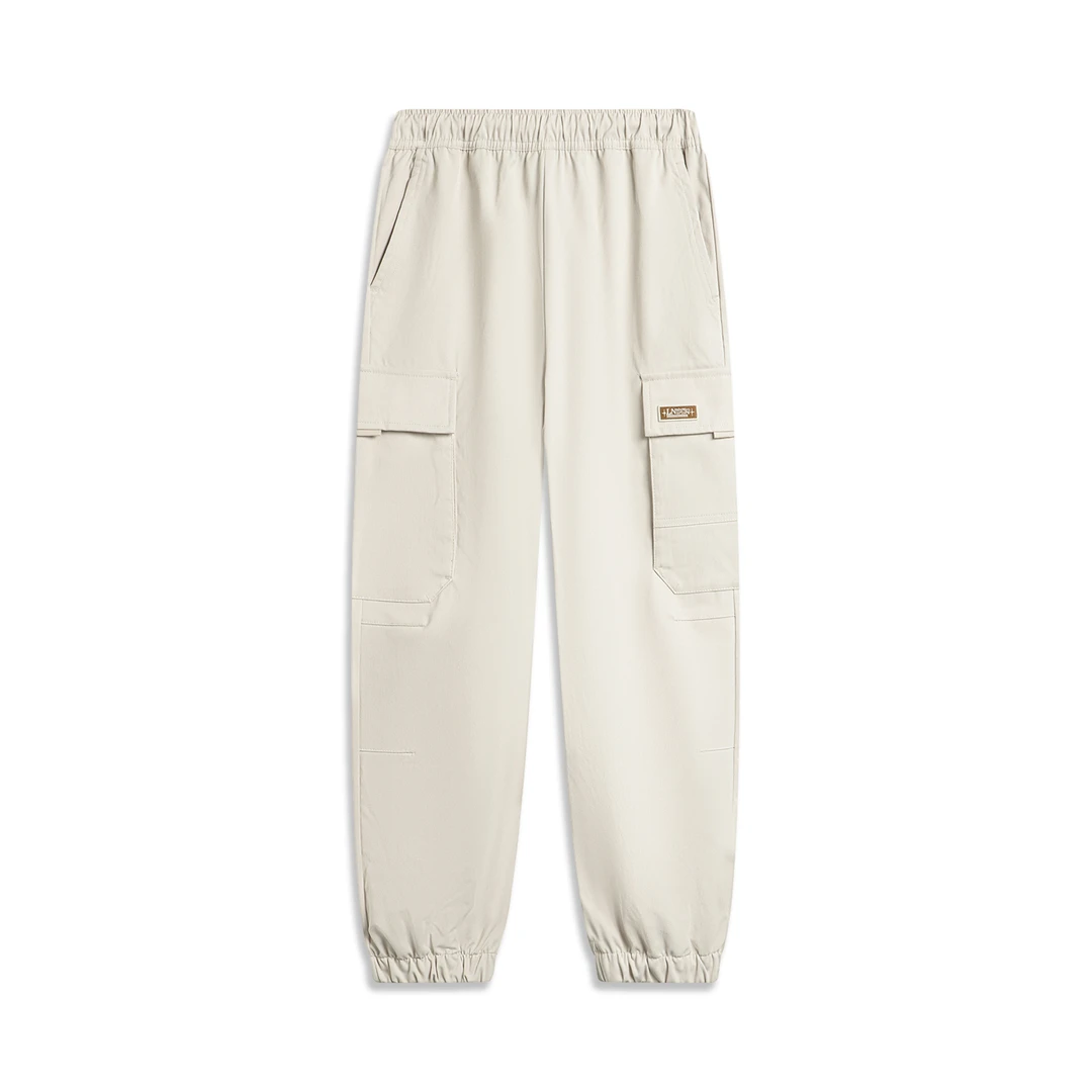 李宁童装男中大童春秋季卫裤潮流舒适宽松户外休闲时尚运动卫裤