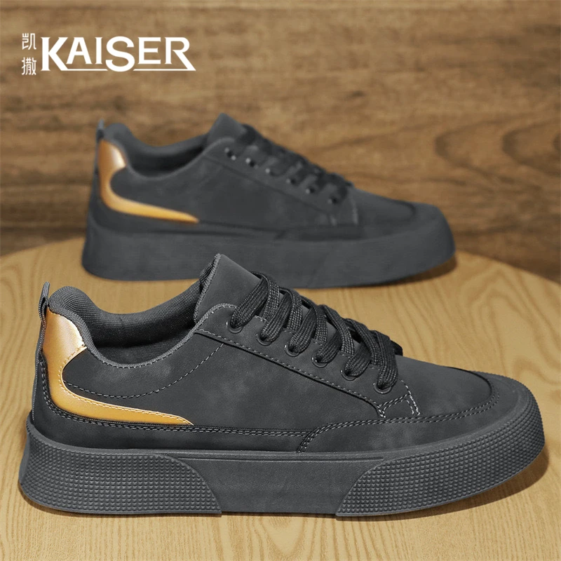 KAISER/凯撒·正品男鞋防滑耐磨软面劳保鞋男士时尚百搭休闲工装鞋