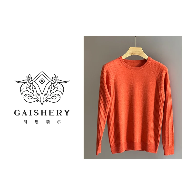 Gaishery【小一返季】意大利设计师款圆领100山羊绒
