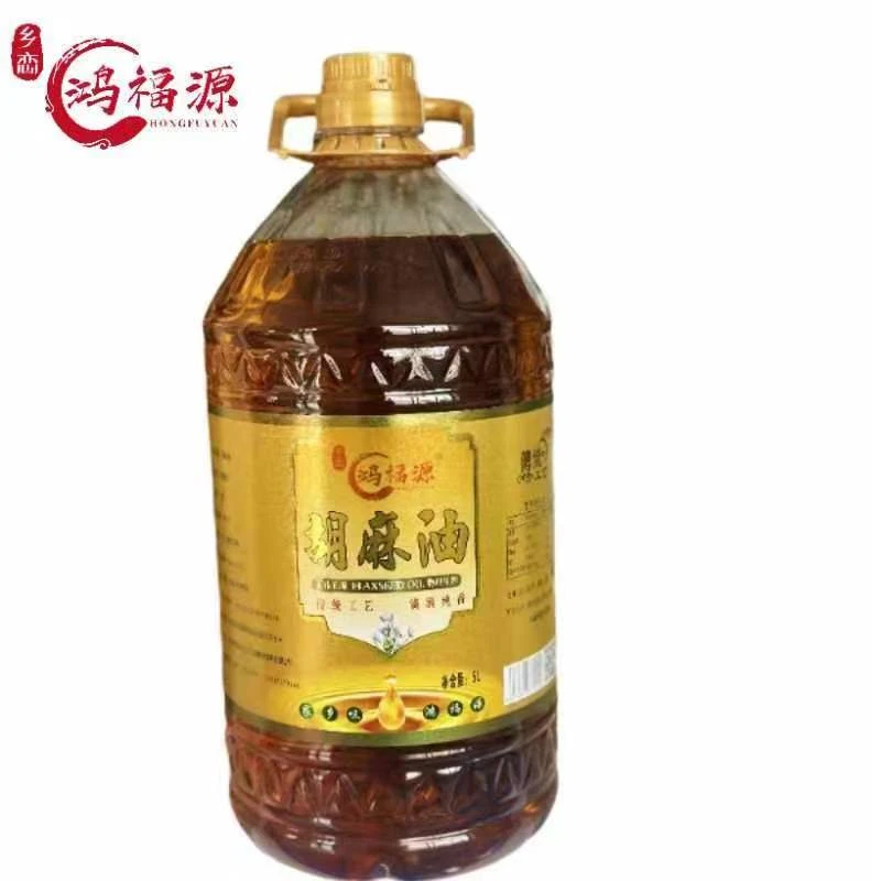 【鸿福源】5升纯正胡麻油，控温压榨胡麻油甘肃正品物理压榨传统