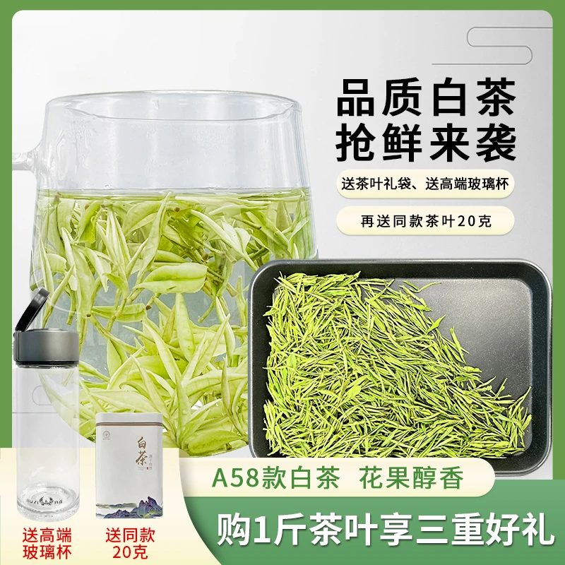 23年新茶 A58款  小壮芽 安吉高山白茶 春季  罐装 茶场精制