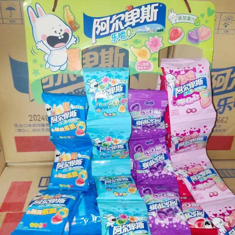 阿尔卑斯软糖乐嚼Q糖20克果汁凝胶糖果可爱动物图案造型阿尔卑斯