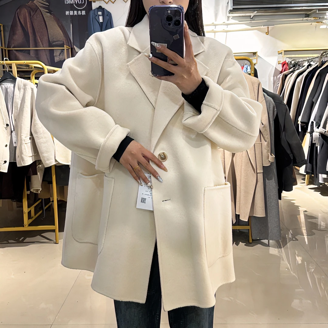 工厂清仓尾单孤品秒杀款偶有瑕疵介意慎拍双面呢大衣