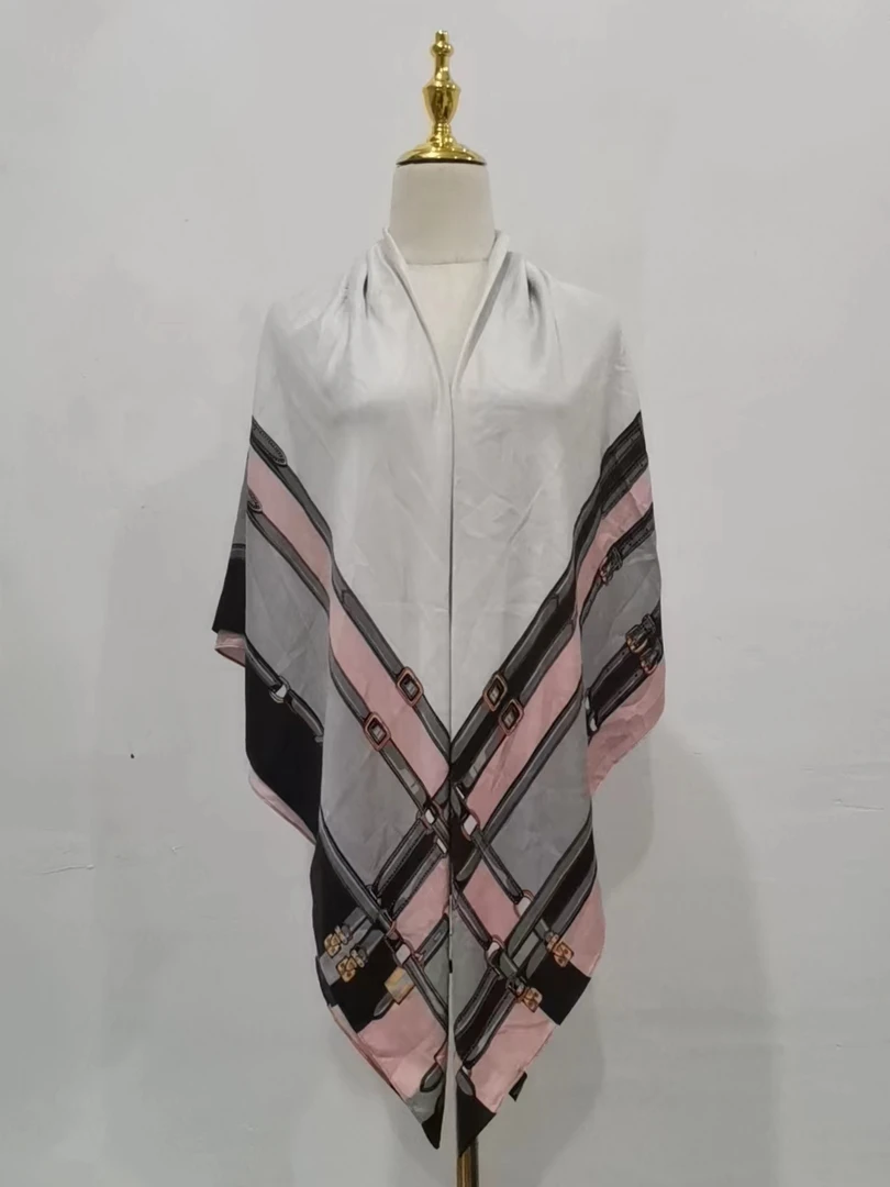 羊毛棉四季时尚百搭女士长款围巾大披肩130-130