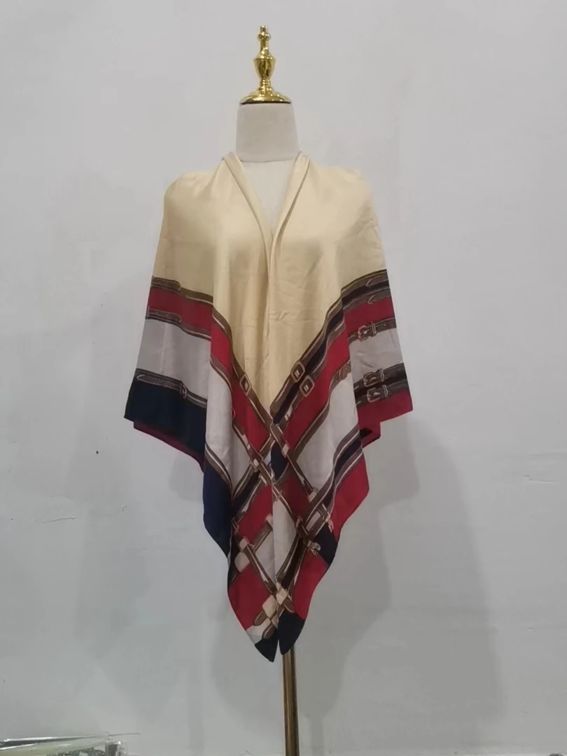 羊毛棉麻洋气时尚百搭女士四季款围巾披肩130-130