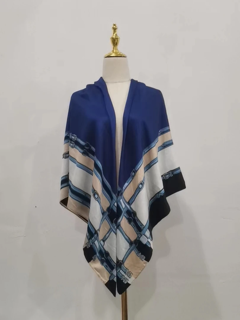 棉麻羊毛质时尚百搭女士四季围巾披肩微瑕130-130