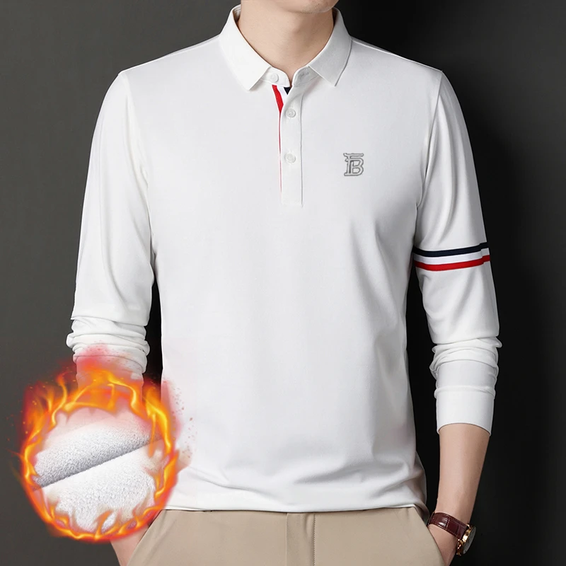 【英伦正品】轻奢时尚2026春秋季男士长袖POLO衫高档商务休闲打底衫