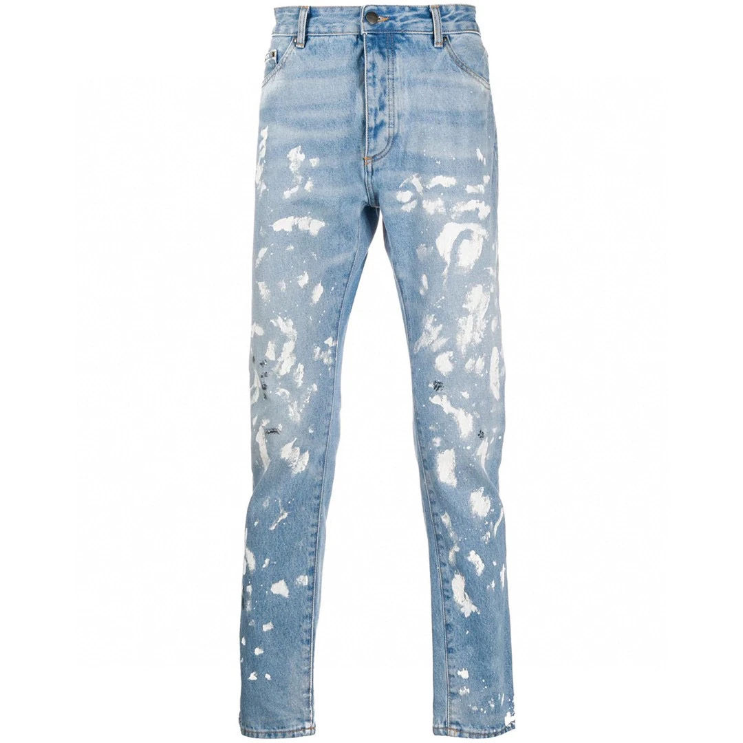 未使用 palmangels 棕榈天使 泼墨牛仔裤/29码/全新