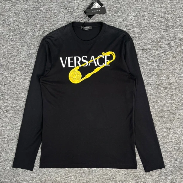 全新未使用 VERSACE/范思哲 别针logo长袖/多尺码/未使用/wk0305