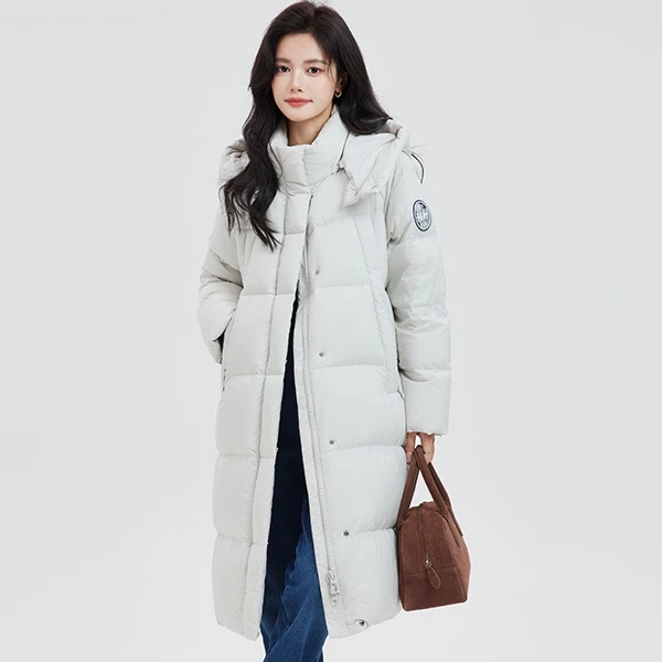 雪中飞24K龙年战袍秋冬女韩版宽松连帽多色防寒羽绒服X30143456F