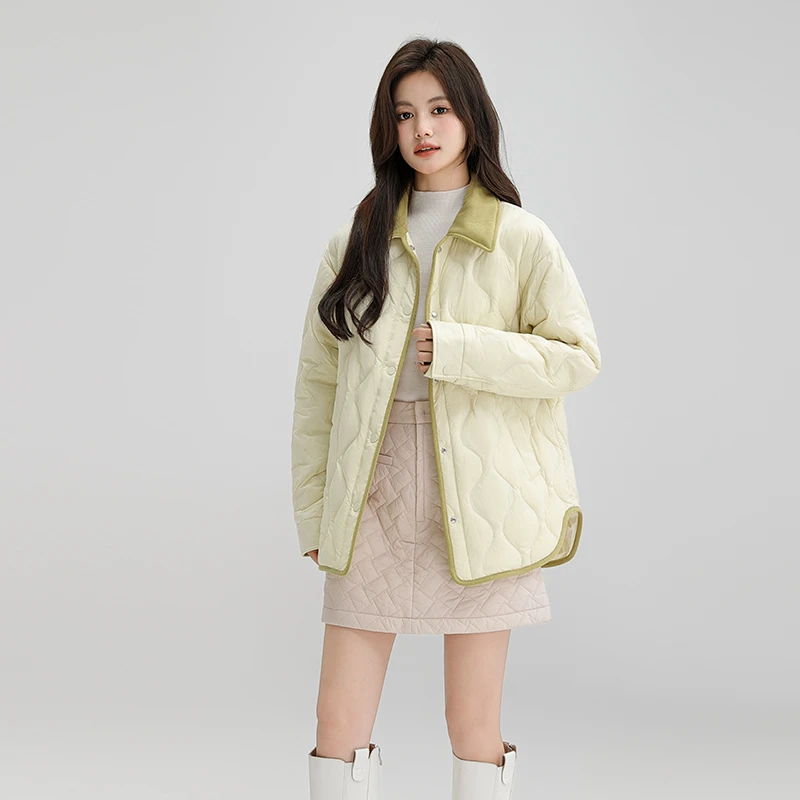 【商场同款新品】雪中飞欧若风新款女士优雅薄款秋羽绒服X40140202