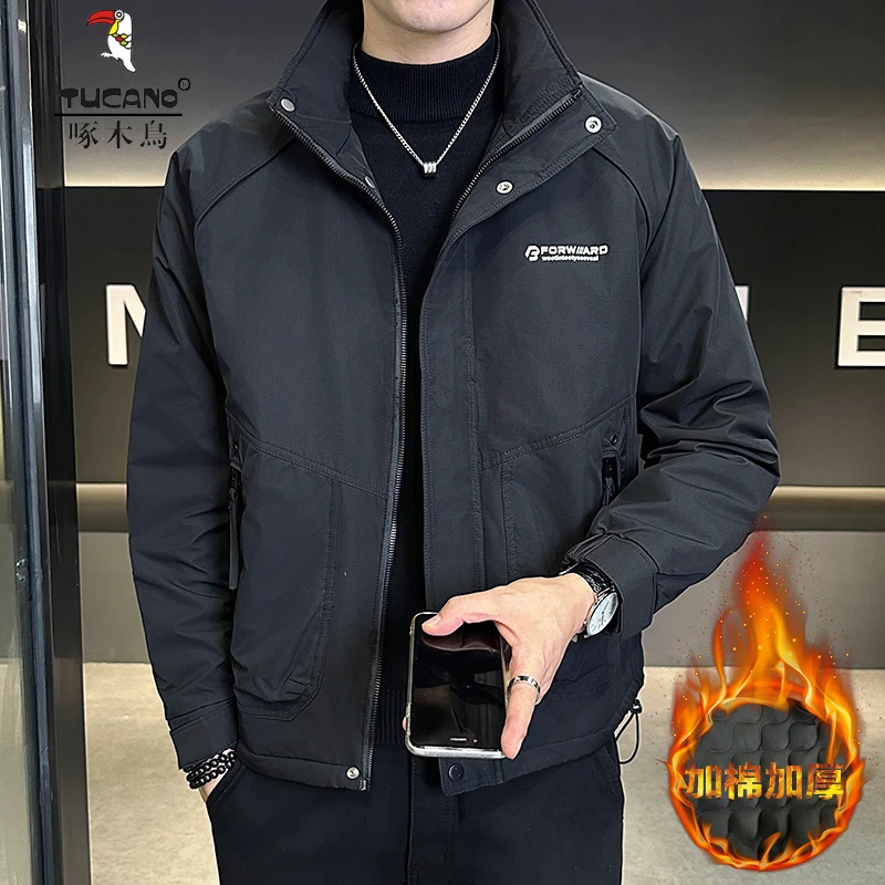 TUCANO/啄木鳥新款时尚男装夹克帅气休闲加棉保暖啄木鸟外套