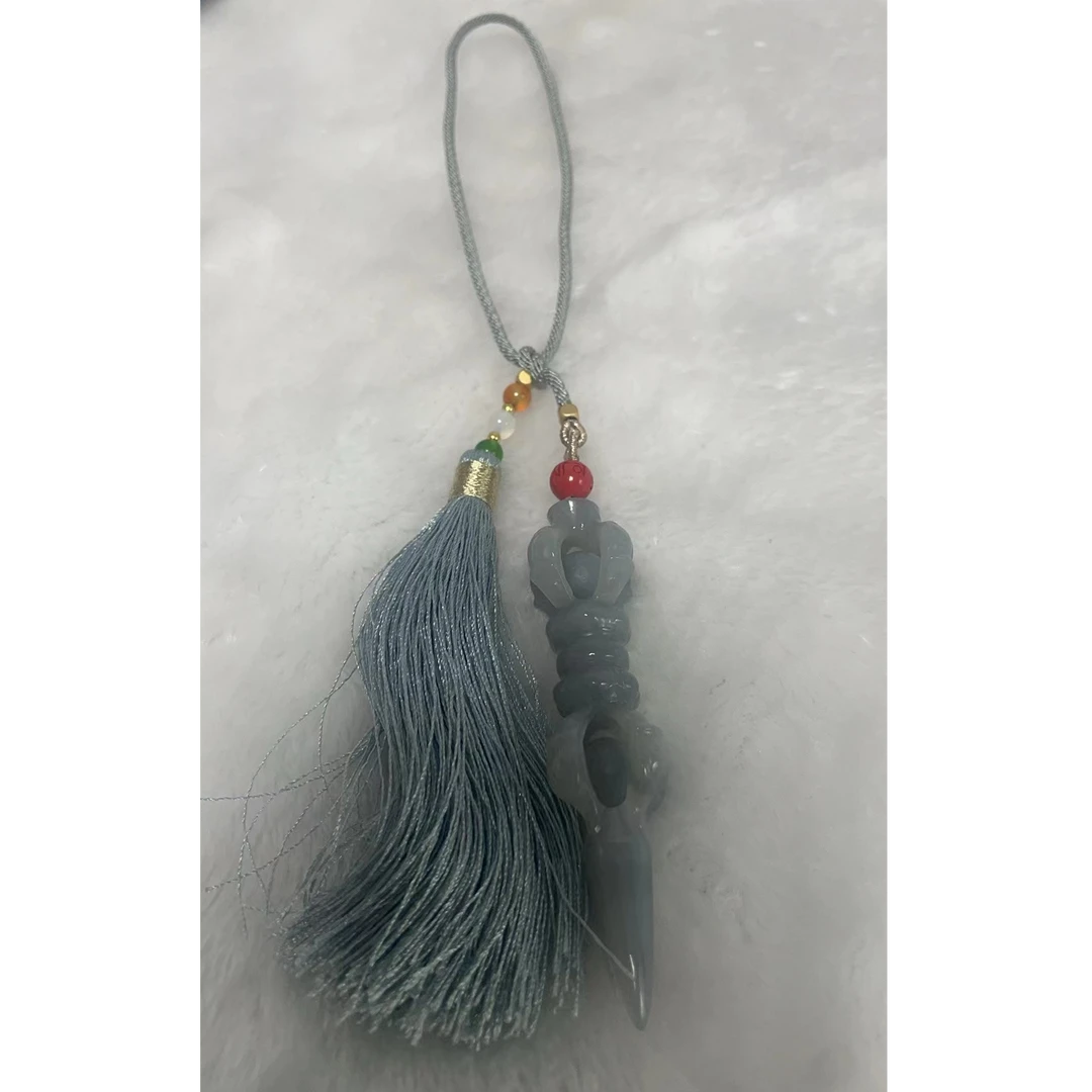 和田玉纯手工车挂