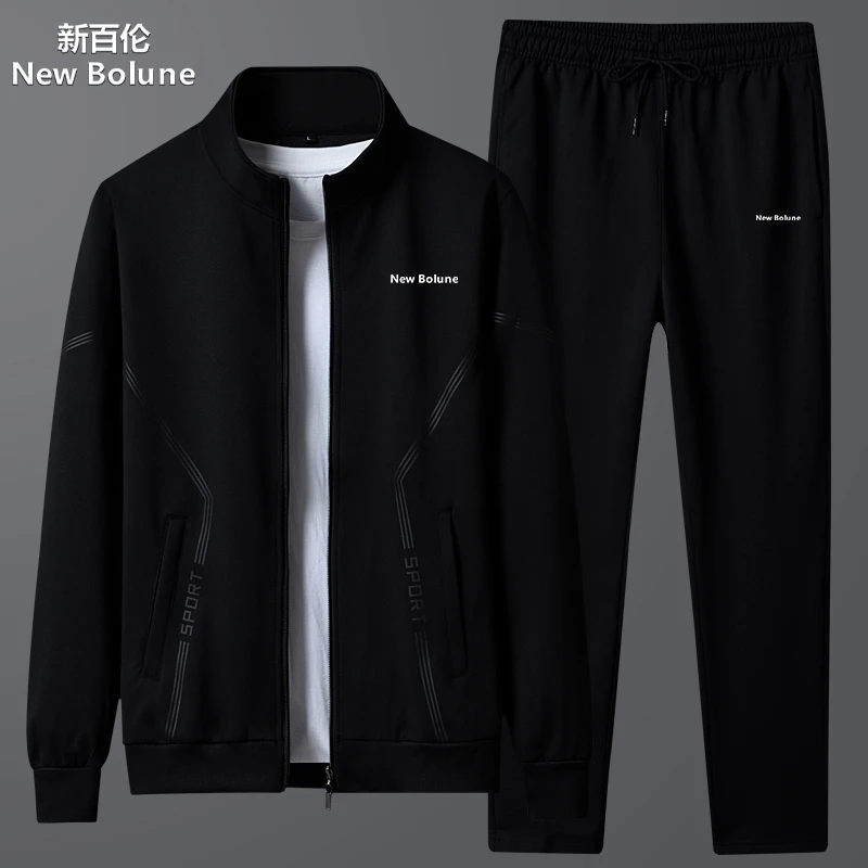 new bolune/新百伦 NEWBOLUNE/休闲运动两件套男商务春秋新款套装