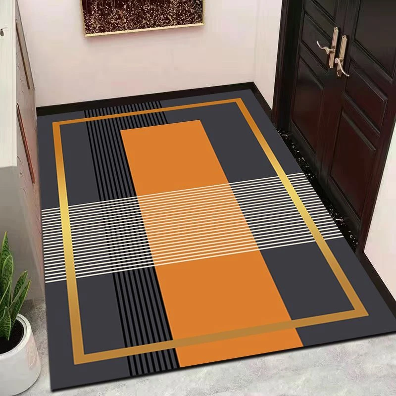 新款入户门口地垫轻奢简约耐脏吸水防滑垫玄关满铺进门垫定制裁剪