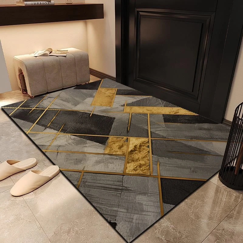 新款轻奢风进门地垫入户大门口防滑脚垫吸水耐脏可擦免洗满铺定制