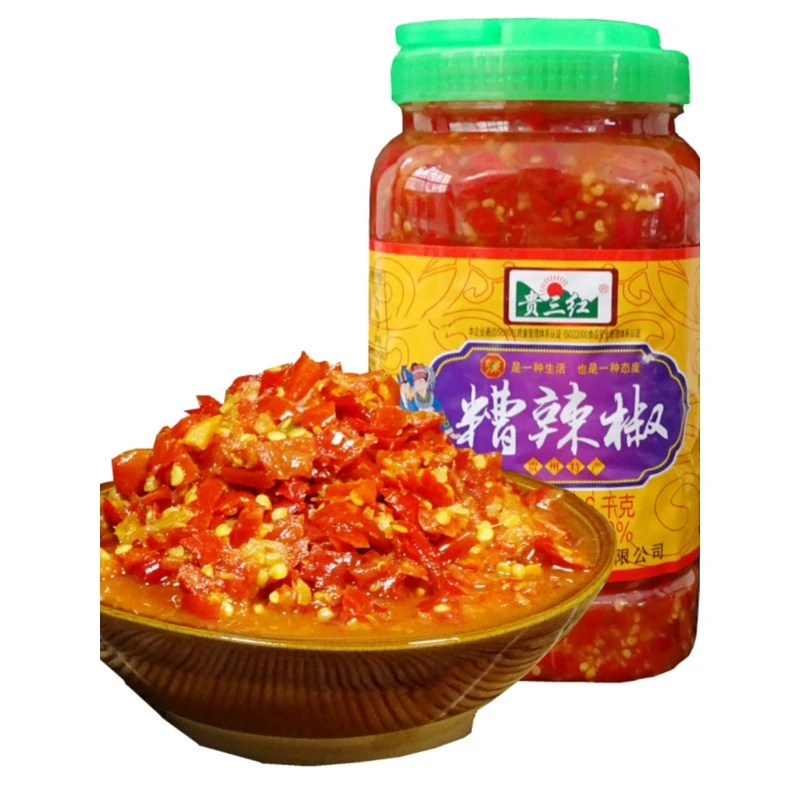 糟辣椒贵州特产酸辣椒酱海椒土特产老坛姜蒜糟辣子手工剁椒云南