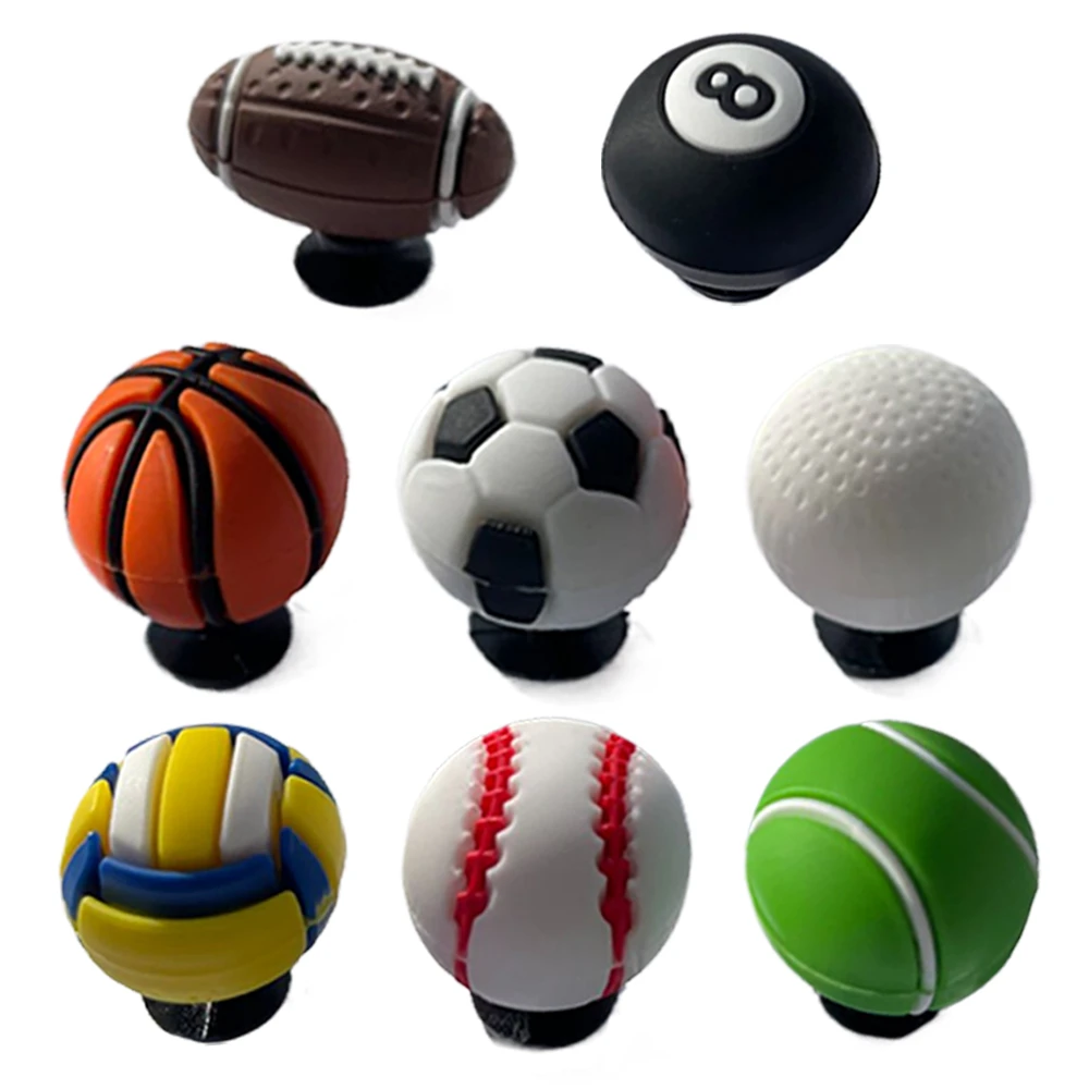 洞洞鞋鞋花鞋扣新款3D奥运主题排球篮球足球洞洞鞋DIY配件小鞋花