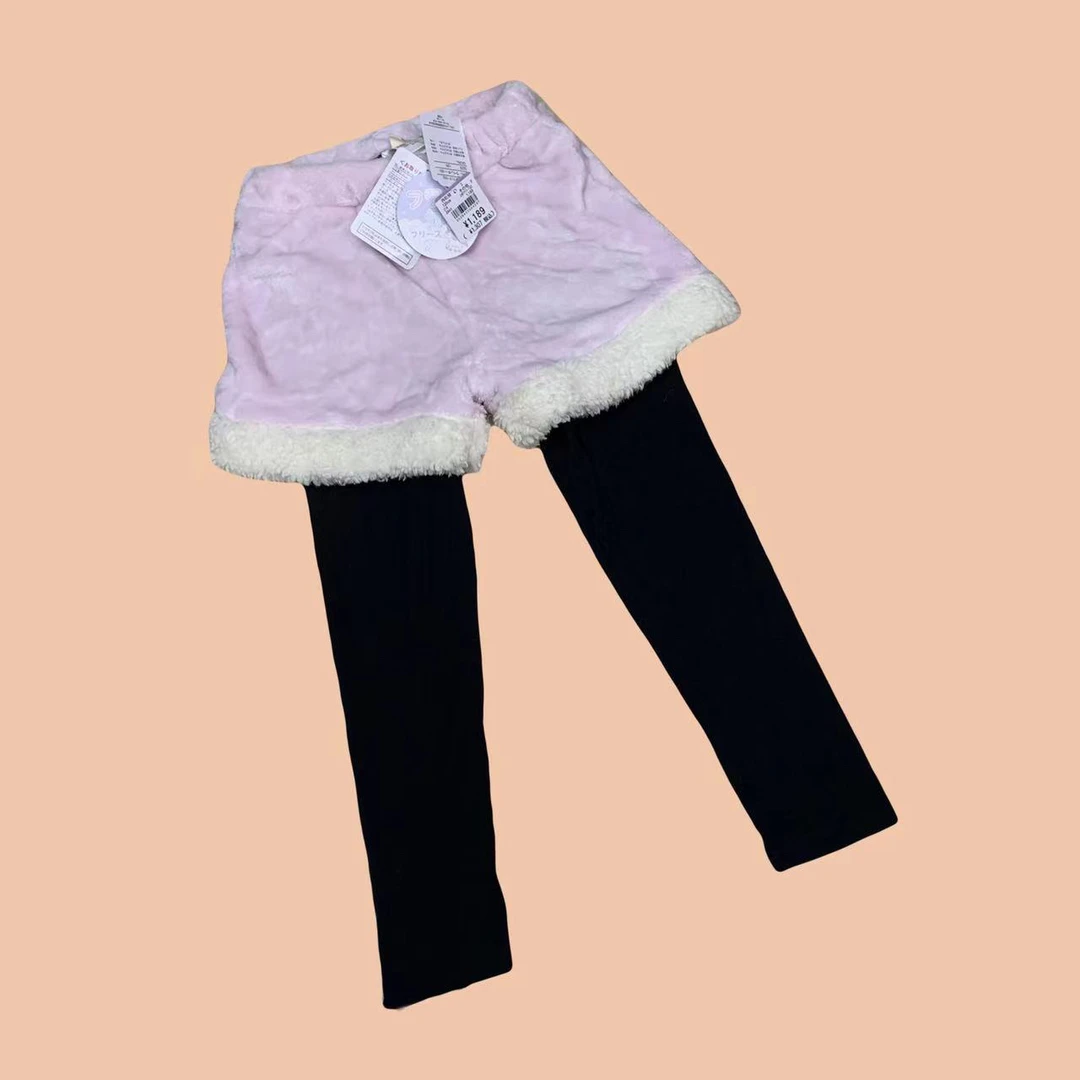 【瑕疵品-小染色】西S家加绒短裤长裤假两件保暖速干