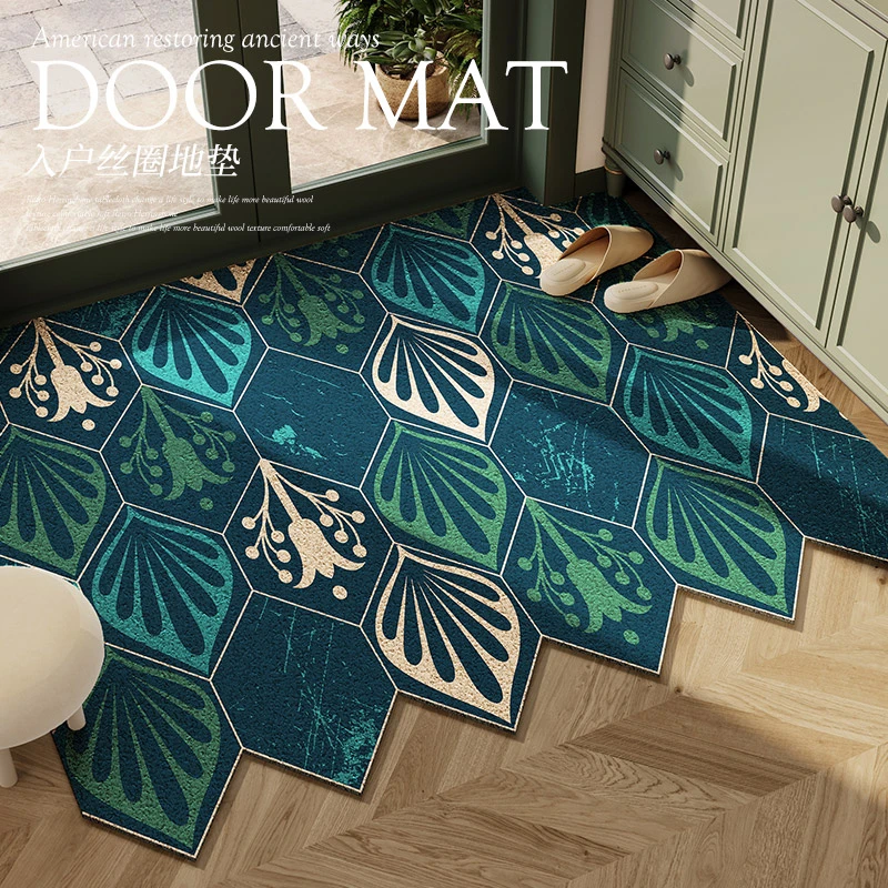 入户门地垫可裁剪丝圈脚垫蹭土过门垫入门户换鞋垫大门外耐脏地毯