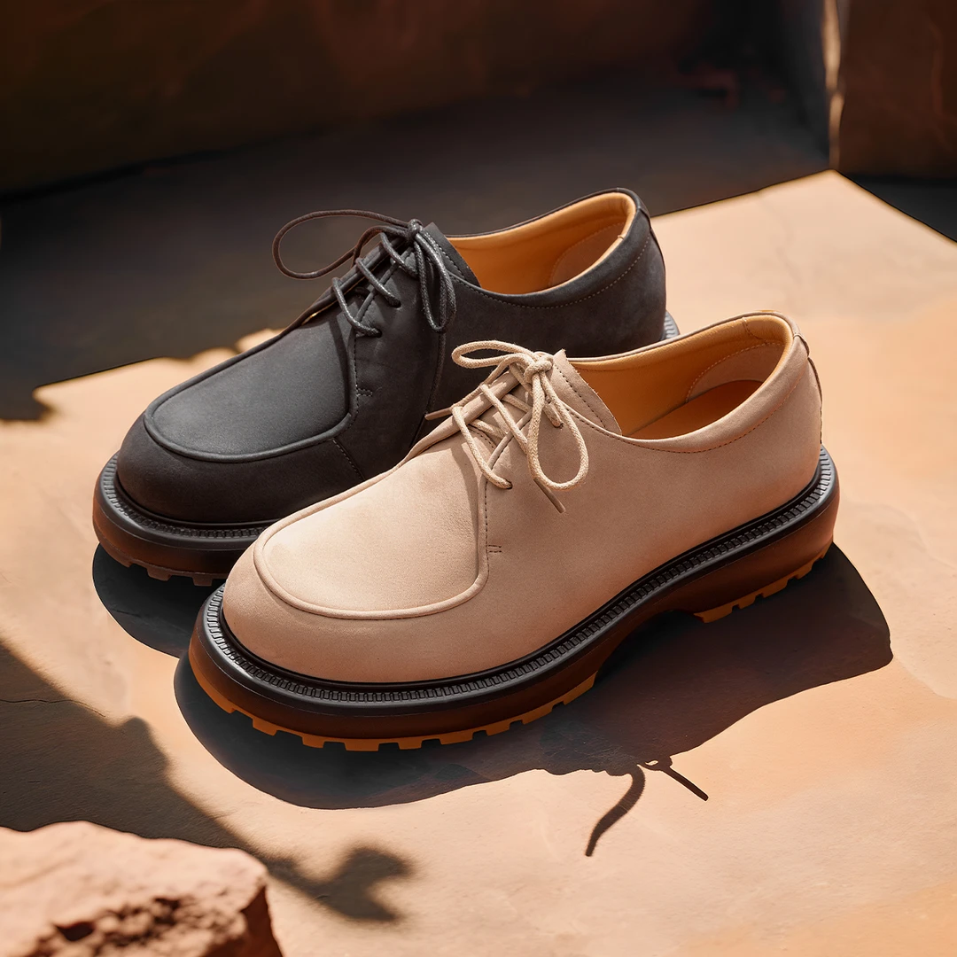 「门店走秀款」AOKANG奥康 秋冬新款商务正装德比鞋男磨砂鞋