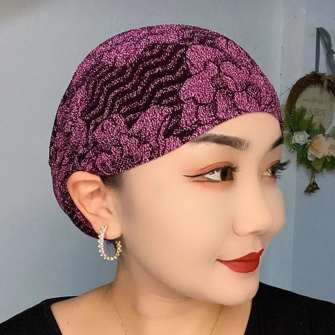 老年款妈妈奶奶居家小帽适合任何头围打底包头小帽遮白发包头帽子