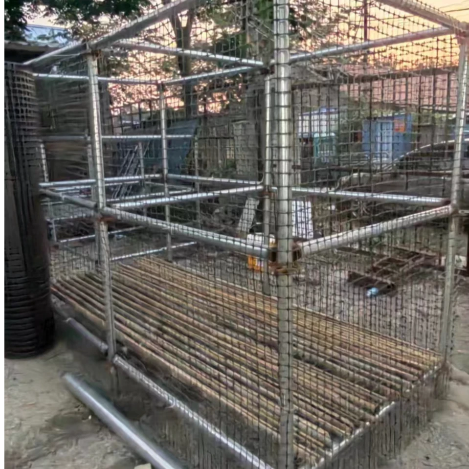 新型网红盘扣式玉米笼玉米仓盛放玉米装玉米笼子储存玉米解释耐用