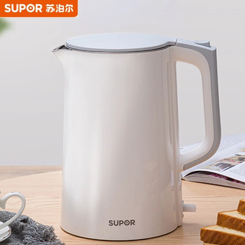 苏泊尔（SUPOR）电热水壶 1.7L不锈钢无缝内胆SW-17S13A线下同款304
