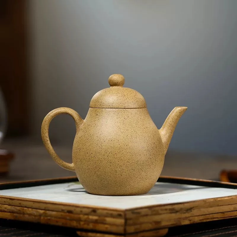 宜兴紫砂壶 手制原矿段泥 雅器秋水泡茶壶礼品功夫茶具180毫升