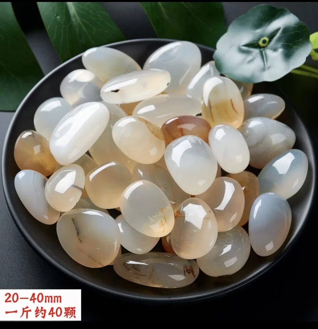 纯天海洋玉髓随形大颗粒碎石原石矿石鱼缸摆件装饰石头