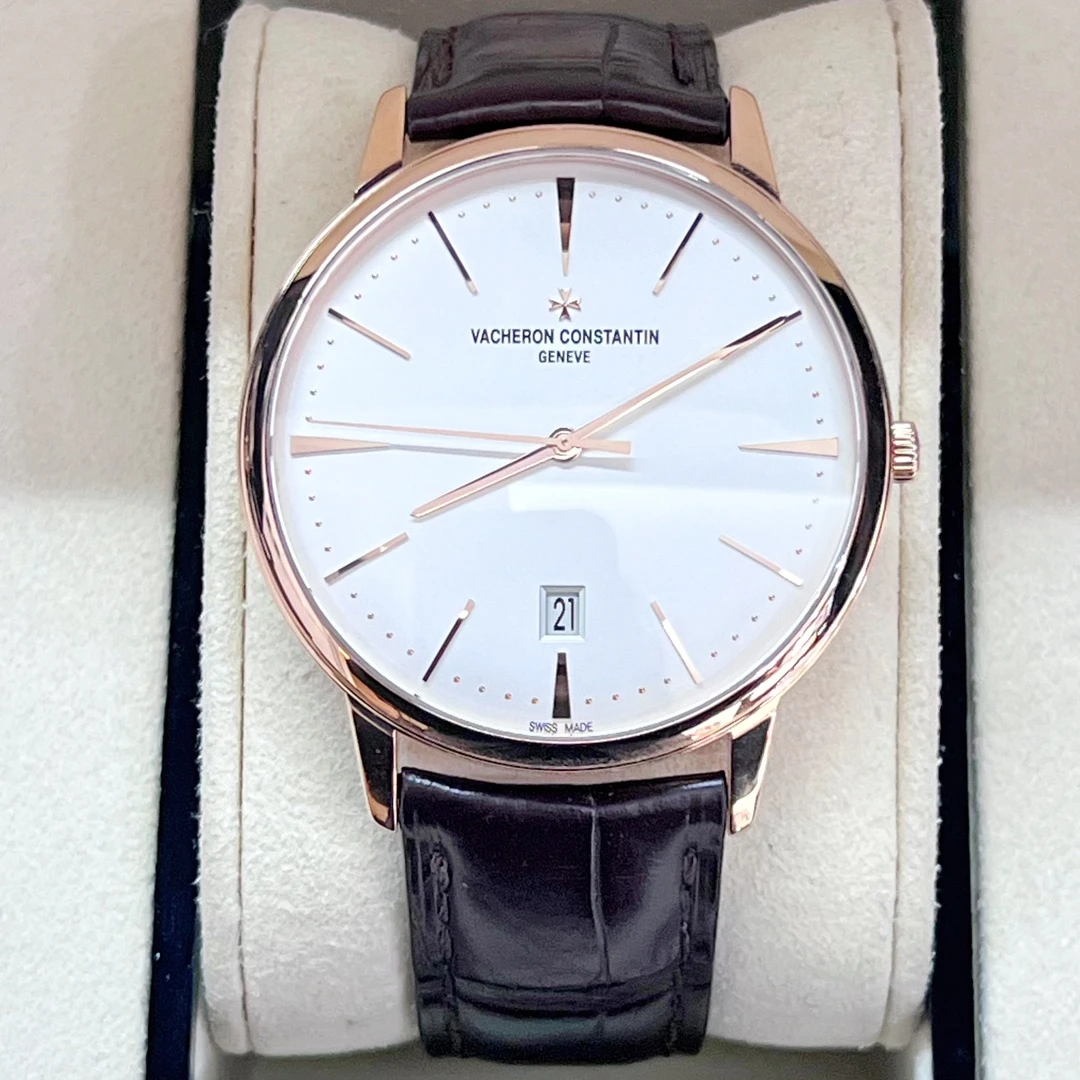 99新  江诗丹顿传承系列85180 18k玫瑰金 40mm