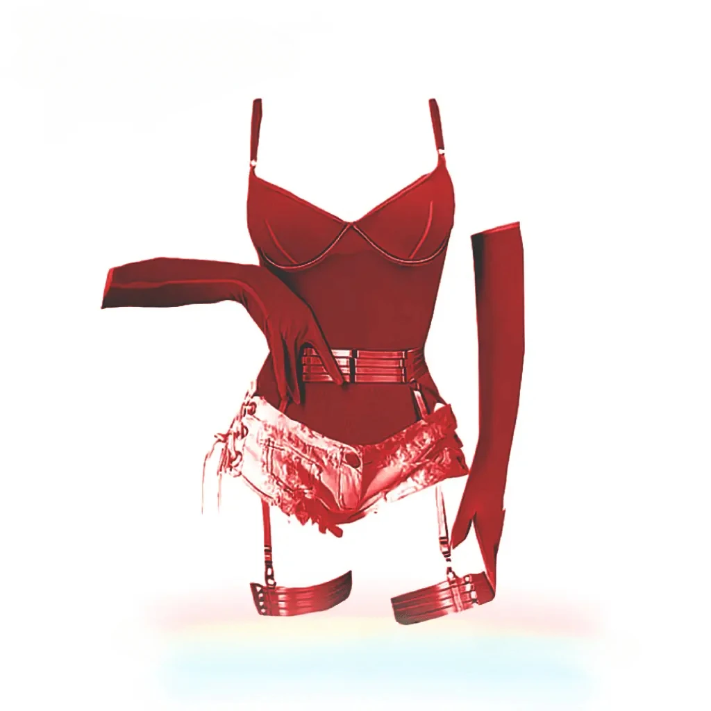 无人区玫瑰【80-130斤】吊带套装塑身显瘦马甲