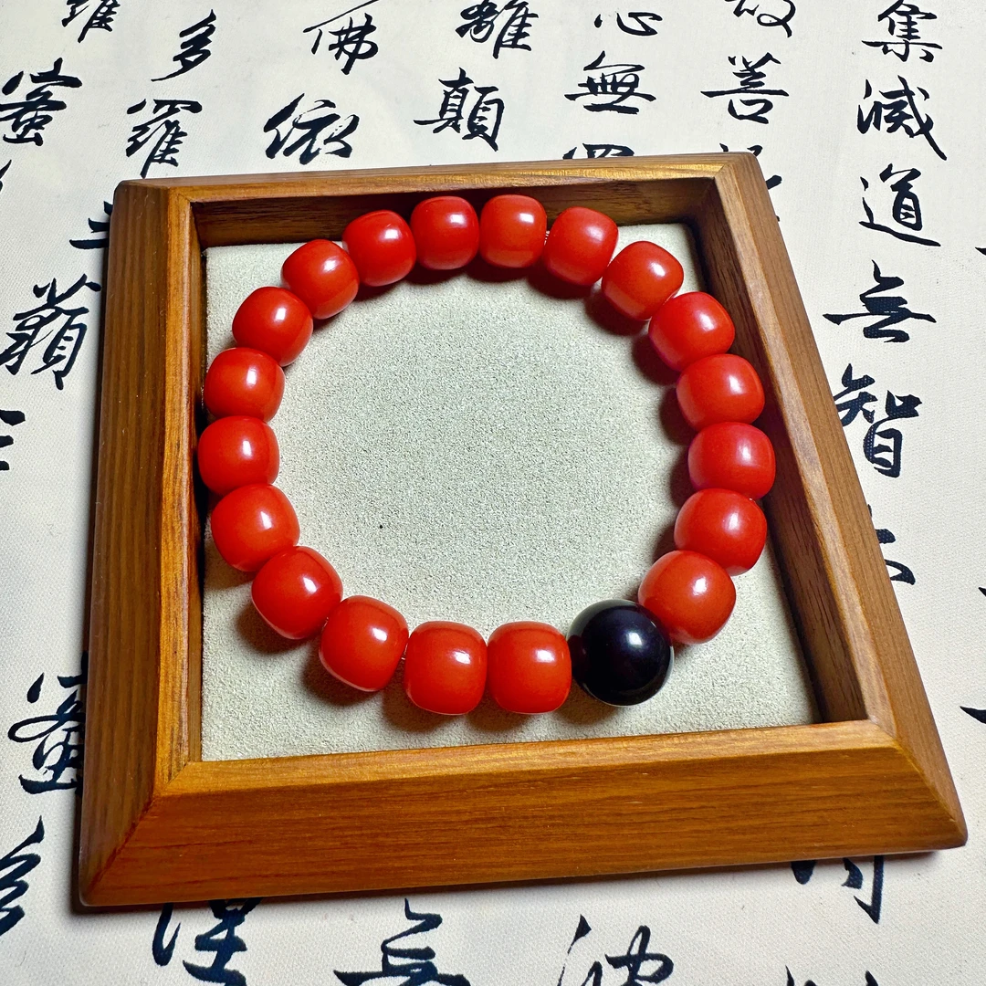 冬日暖阳天然菩提单圈手串